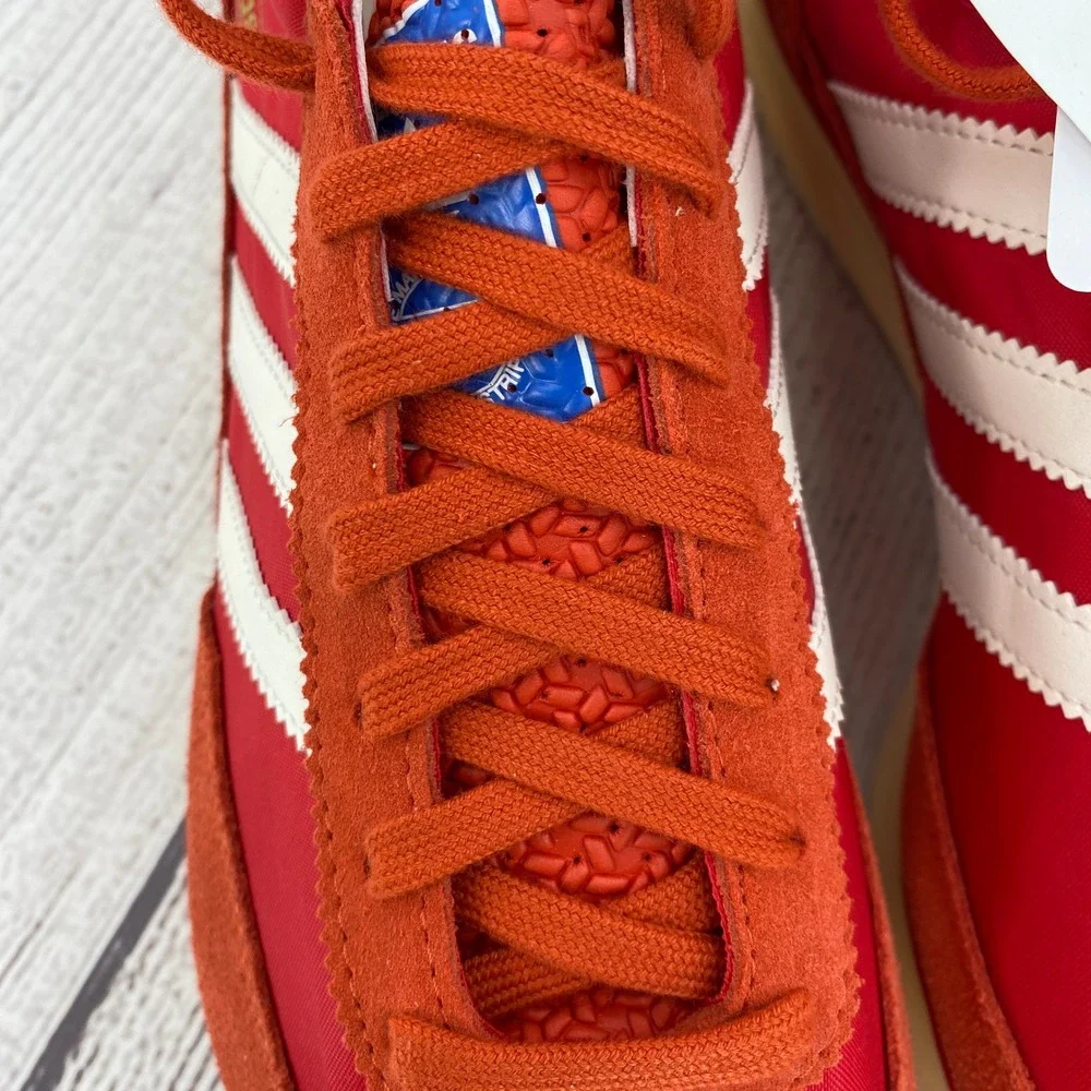 Adidas SL 72 RS Sneakers Mens 9.5 Red White Retro Low Top Trainers Shoes JH8642
